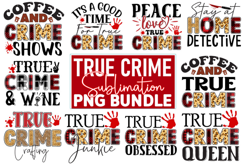 true-crime-sublimation-design-bundle