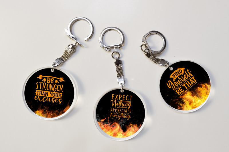 inspirational-quotes-keychain-sublimation-bundle-fire-png