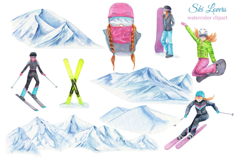 watercolor-skiing-and-snowboarding-clipart-winter-clipart-ski-poster