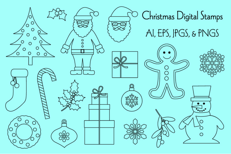 christmas-digital-stamps