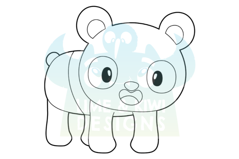 cute-pandas-digital-stamps-lime-and-kiwi-designs