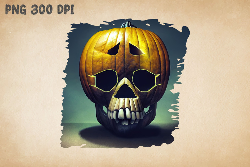 halloween-pumpkin-skull-design