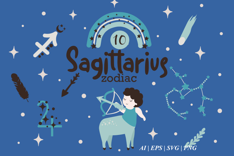 sagittarius-baby-svg-zodiac-sign-clipart-sagittarius-constellation