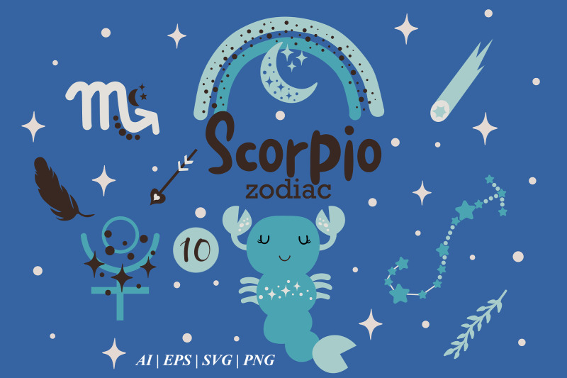 scorpio-baby-svg-zodiac-sign-clipart-scorpio-constellation