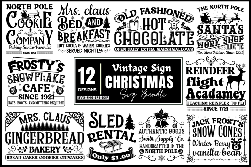 vintage-christmas-sign-svg-bundle