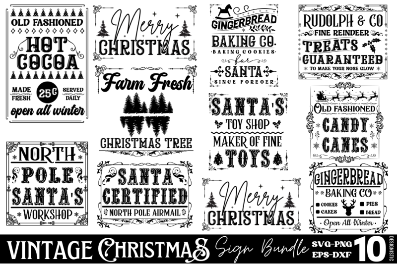 vintage-christmas-sign-svg-bundle