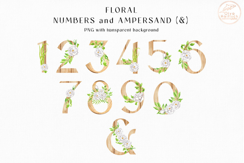 watercolor-floral-alphabet-clipart-rustic-wood-letters-and-numbers