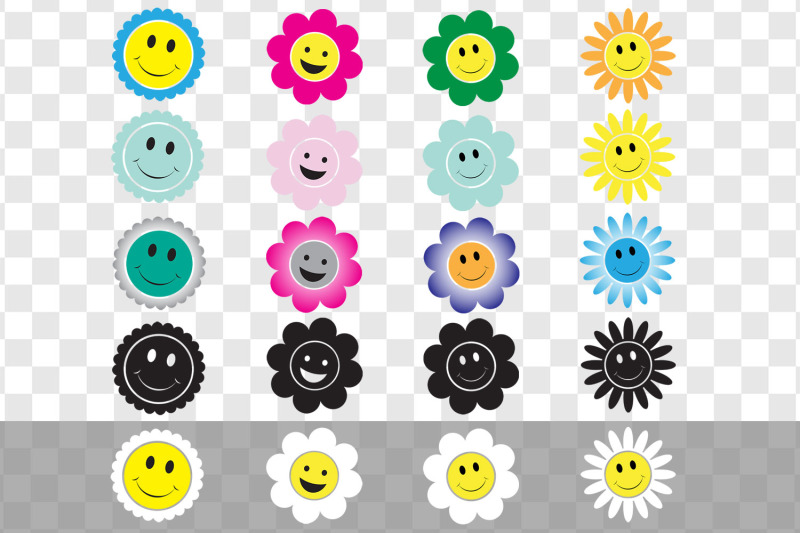 smiley-face-flower-vector-graphic-bundle
