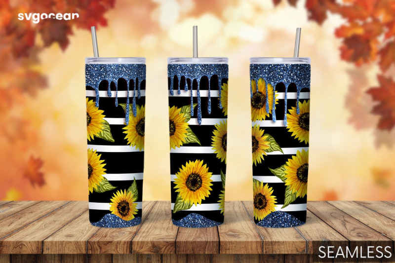 sunflower-tumbler-sublimation-skinny-20-oz-tapered-straight