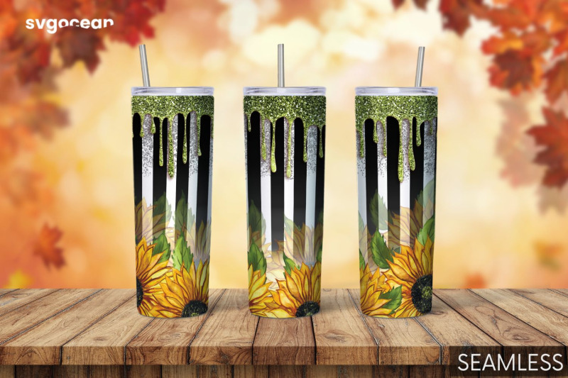 sunflower-tumbler-sublimation-skinny-20-oz-tapered-straight