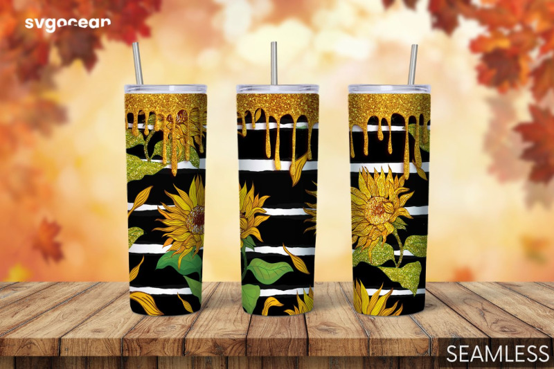 sunflower-tumbler-sublimation-skinny-20-oz-tapered-straight