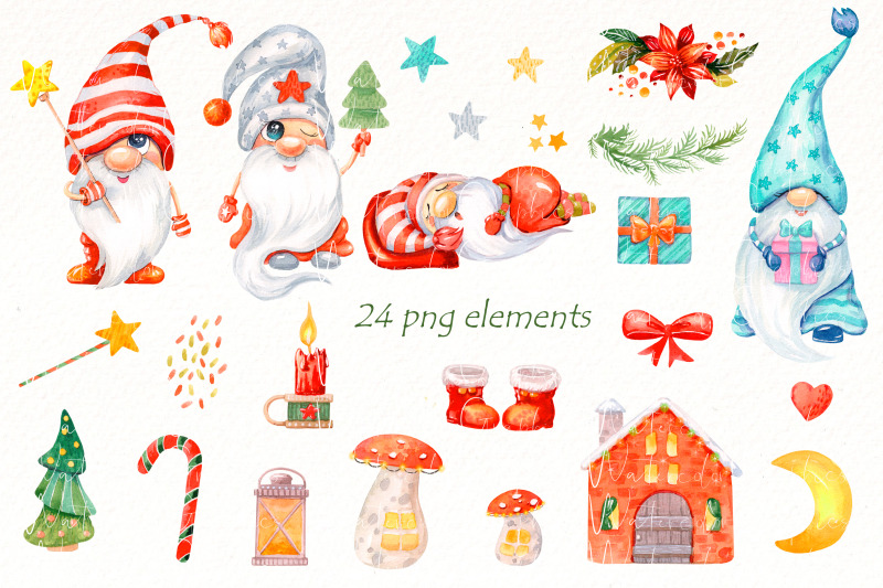 christmas-gnomes-watercolor-clipart-nordic-gnome-png