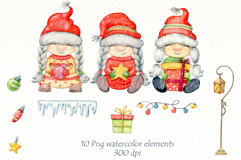 christmas-gnome-clipart-watercolor-cute-gnomes-png