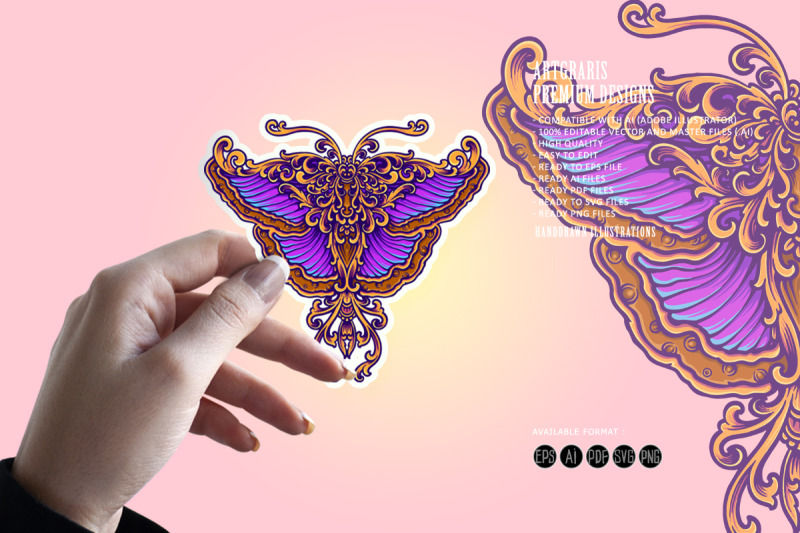 butterfly-luxury-classic-ornament-svg