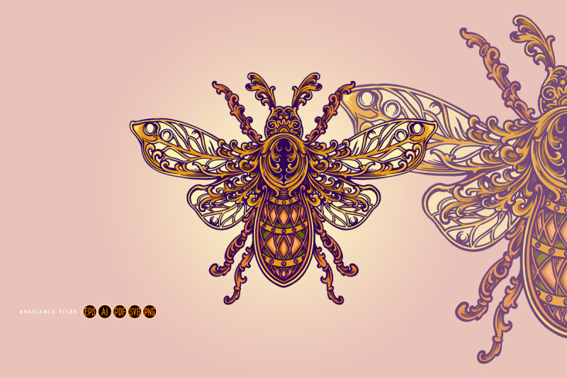 luxury-insect-classic-ornament-svg