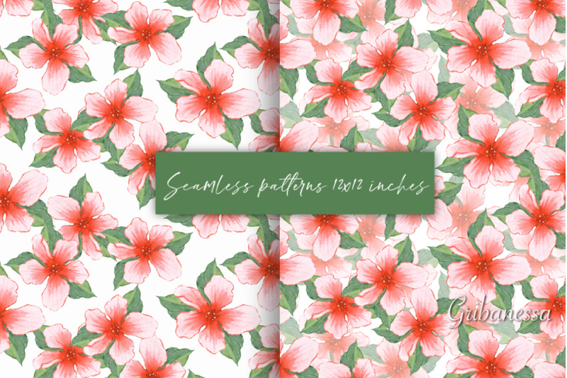 red-flowers-watercolor-seamless-patterns