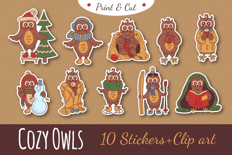 cozy-owls-christmas-stickers-clipart