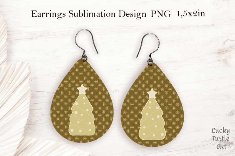 christmas-teardrop-sublimation-earrings-design-bundle