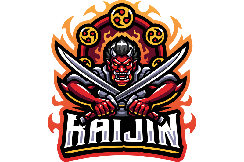 raijin-esport-mascot-logo-design