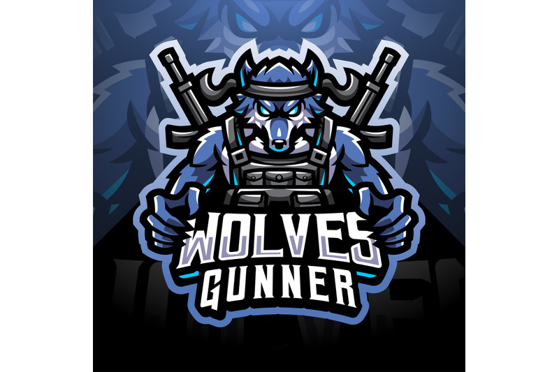 wolves-gunner-esport-mascot-logo-design