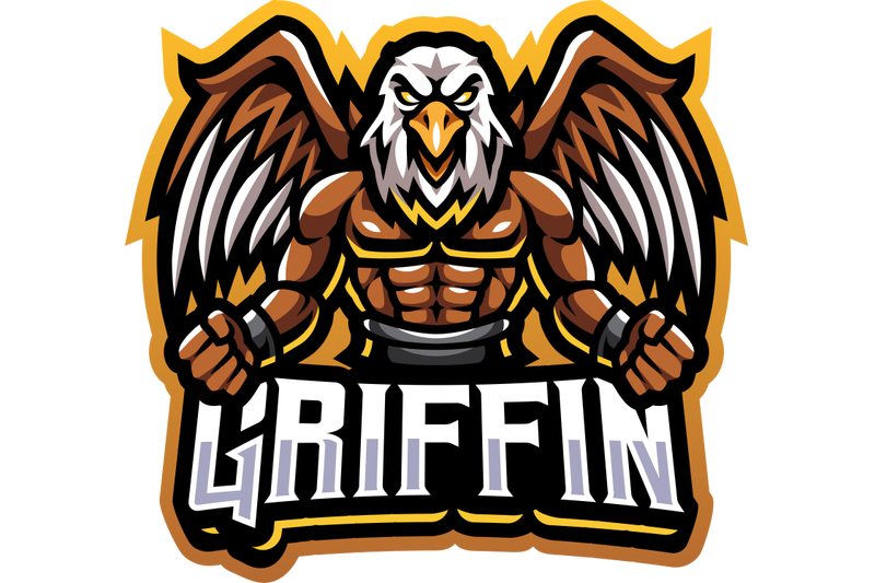 griffin-esport-mascot-logo-design