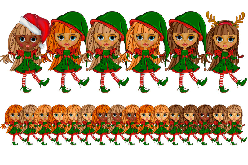 christmas-cute-dolls-holiday-clothes-clipart-png