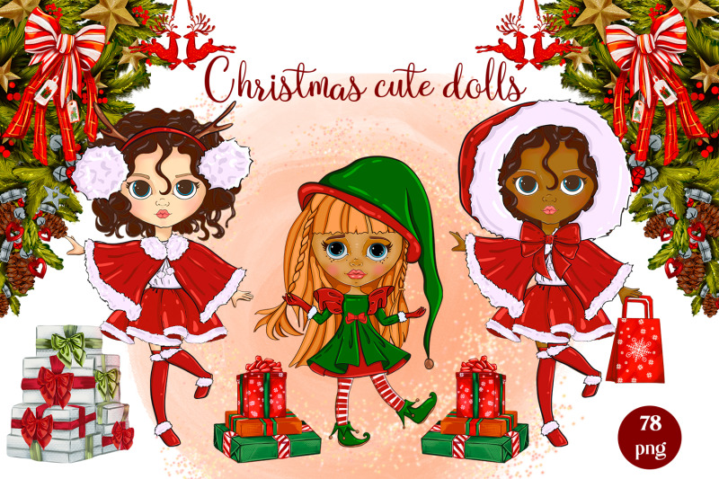 christmas-cute-dolls-holiday-clothes-clipart-png