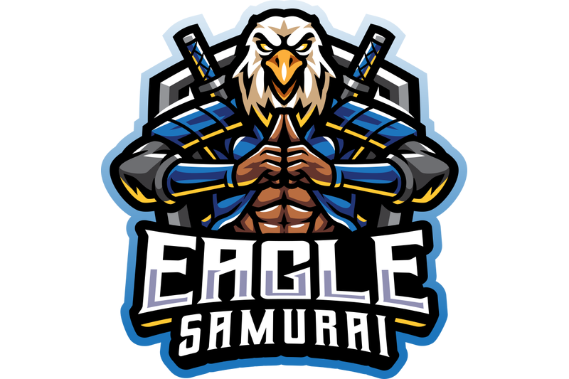 eagle-samurai-esport-mascot-logo-design