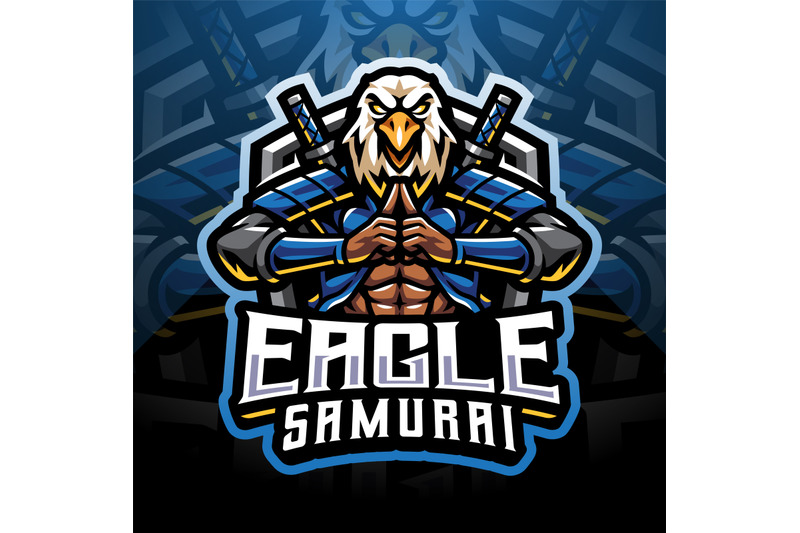 eagle-samurai-esport-mascot-logo-design