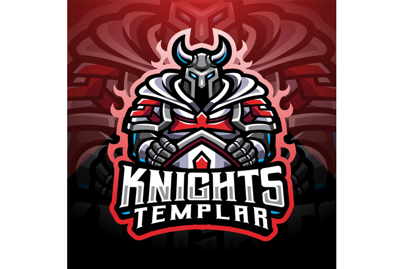 knights-templar-esport-mascot-logo-design