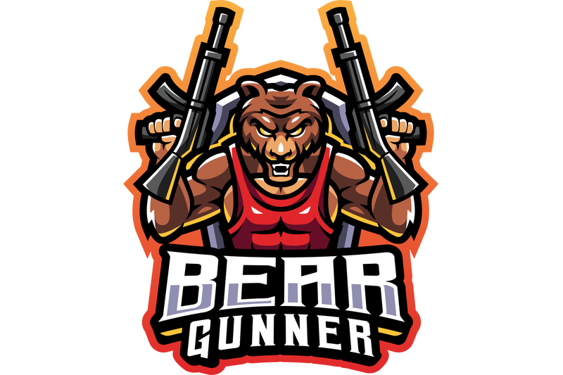 bear-gunner-esport-mascot-logo