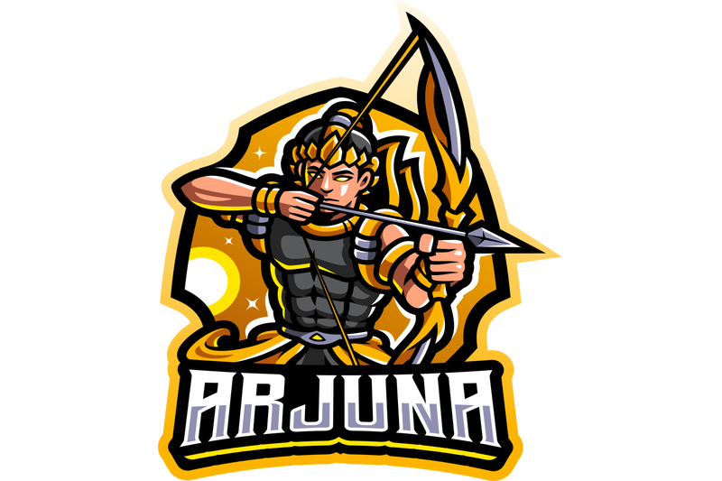 arjuna-archer-esport-mascot-logo-design