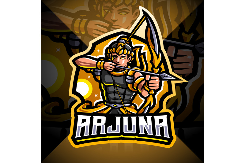 arjuna-archer-esport-mascot-logo-design