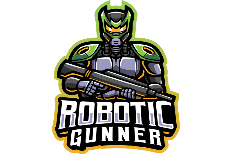 robotic-gunner-esport-mascot-logo-design