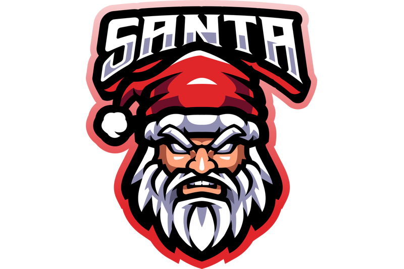 santa-head-esport-mascot-logo-design