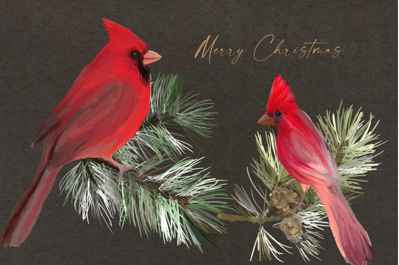 christmas-decor-cardinal-birds-clipart