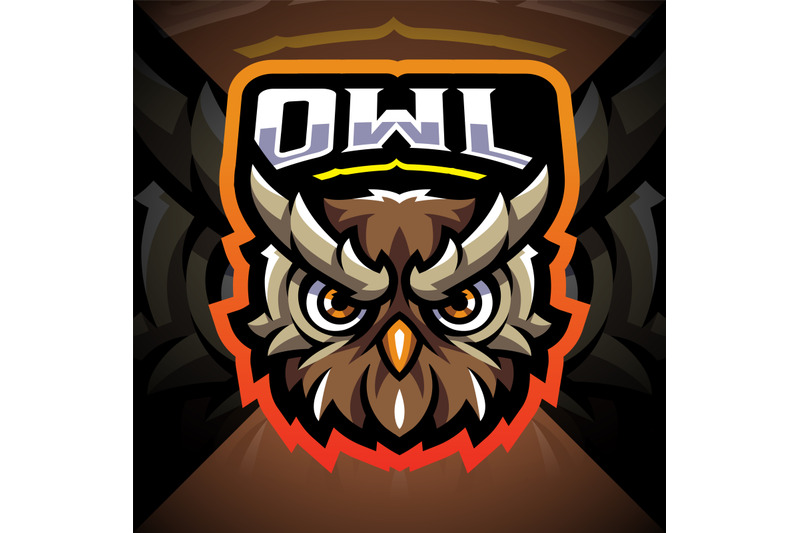 owl-head-esport-mascot-logo-design