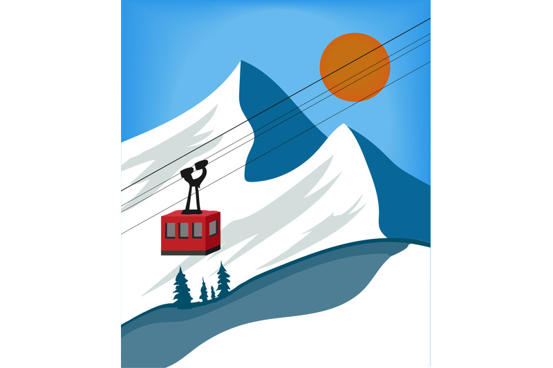 switzerland-retro-vector-illustration