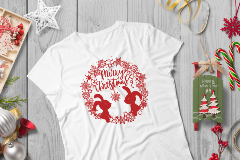 christmas-wreaths-with-bunnies-svg-sublimation