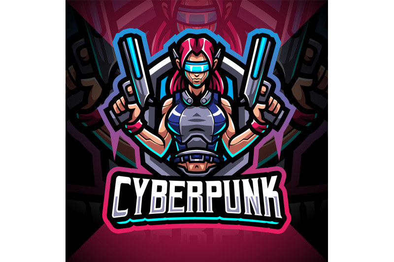 cyberpunk-esport-mascot-logo-design