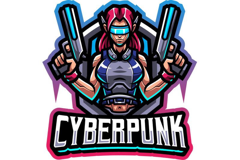 cyberpunk-esport-mascot-logo-design