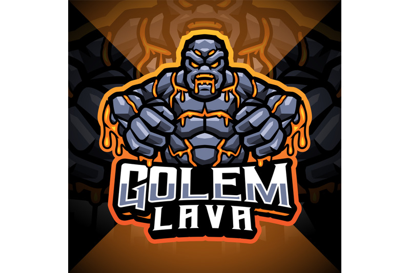 golems-lava-esport-mascot-logo-design