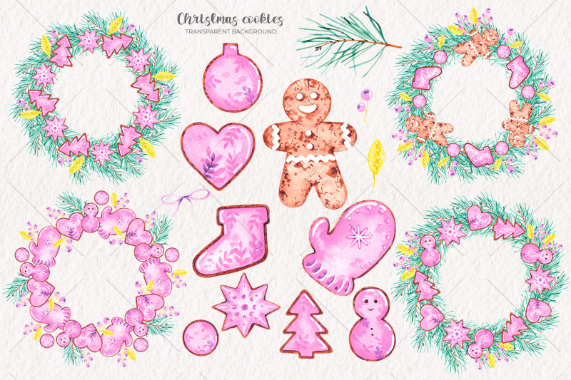 watercolor-christmas-cookies-watercolor-clipart-png