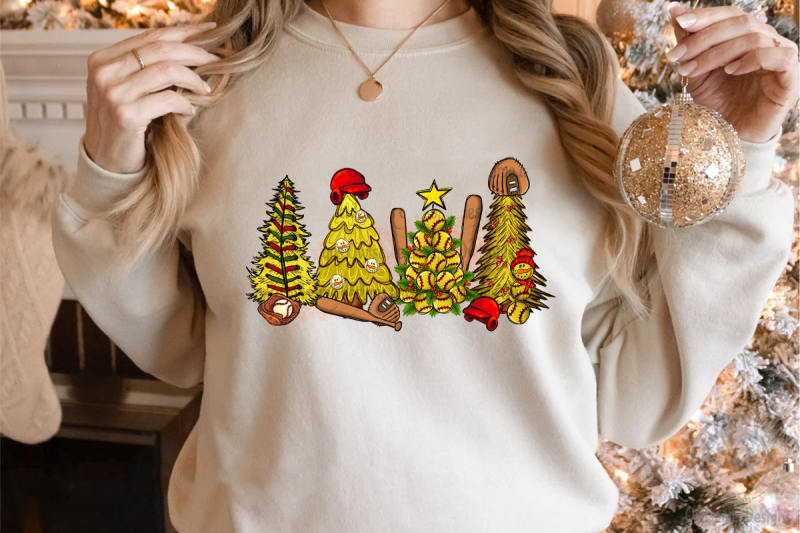 softball-christmas-tree-png-sublimation