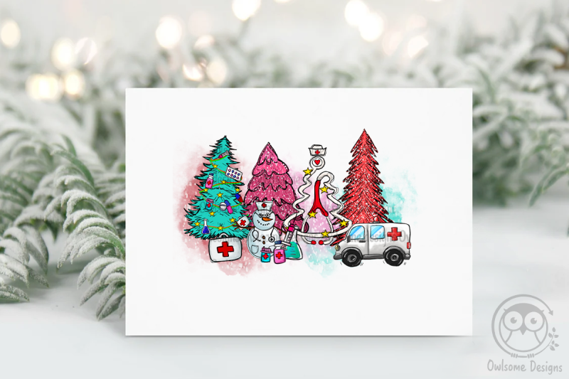 nurse-christmas-tree-png-sublimation