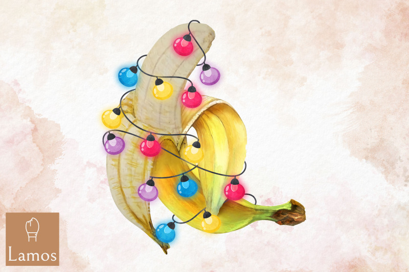 christmas-fruits-with-light-banana