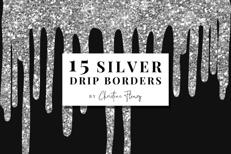 15-silver-glitter-drip-borders