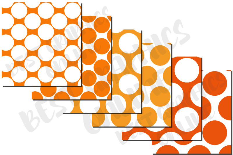 orange-polka-dot-digital-pattern-papers