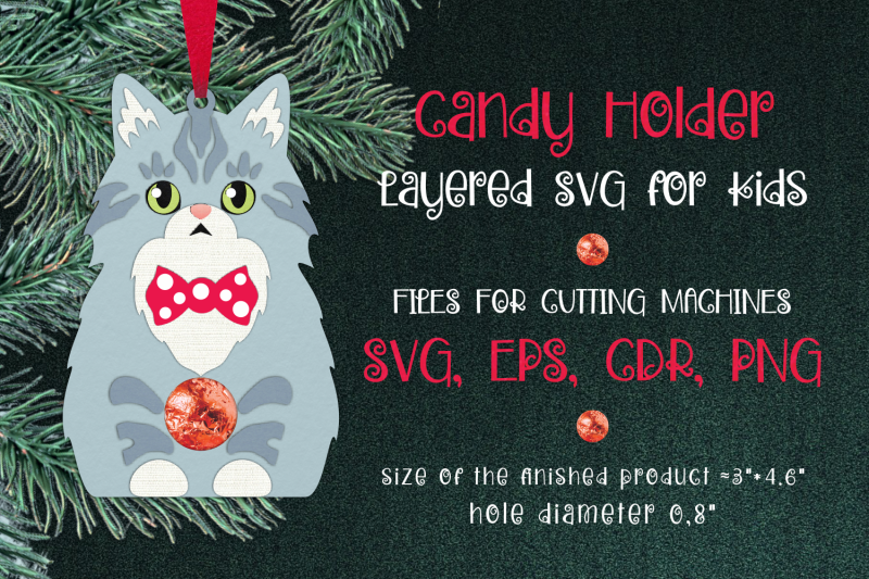 norwegian-forest-cat-christmas-ornament-template