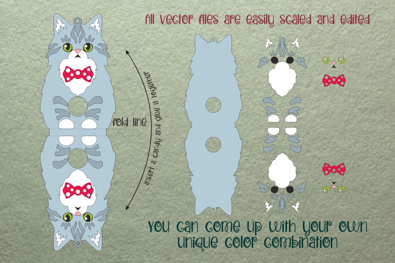 norwegian-forest-cat-christmas-ornament-template